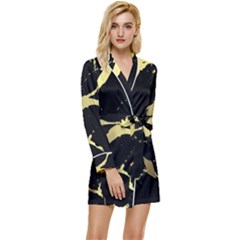 Long Sleeve Satin Robe 