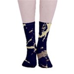 Marble Black, Kiss, Gold, Pretty Smooth Crew Length Tube Socks