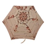 Pastel Nature , Art, Blue, Cute, Nature, Pink Mini Folding Umbrellas