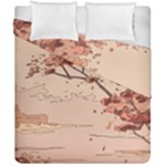 Pastel Nature , Art, Blue, Cute, Nature, Pink Duvet Cover Double Side (California King Size)