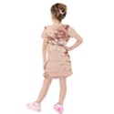 Kids  Short Sleeve Velvet Dress 