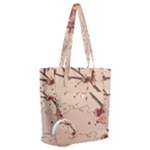 Pastel Nature , Art, Blue, Cute, Nature, Pink Everyday Shoulder Bag with Pouch Bag