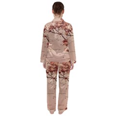 Women s Long Sleeve Satin Pajamas Set	 