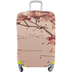 Pastel Nature , Art, Blue, Cute, Nature, Pink Luggage Cover (Large) from ArtsNow.com