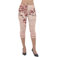 Lightweight Velour Capri Leggings  