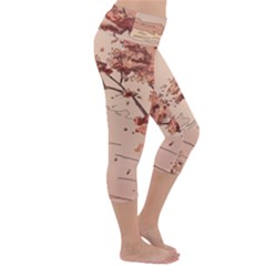 Lightweight Velour Capri Yoga Leggings 