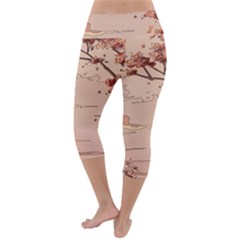 Lightweight Velour Capri Yoga Leggings 