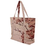 Pastel Nature , Art, Blue, Cute, Nature, Pink Zip Up Canvas Bag