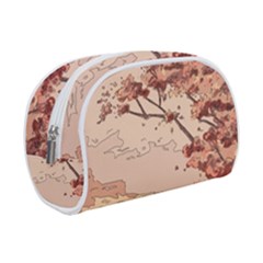 Pastel Nature , Art, Blue, Cute, Nature, Pink Make Up Case (Small) from ArtsNow.com