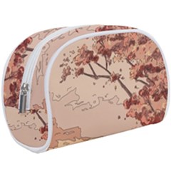 Pastel Nature , Art, Blue, Cute, Nature, Pink Make Up Case (Large) from ArtsNow.com