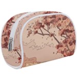 Pastel Nature , Art, Blue, Cute, Nature, Pink Make Up Case (Large)