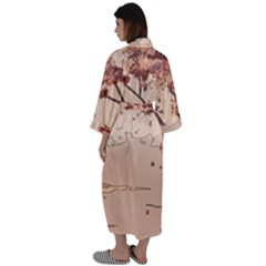 Maxi Satin Kimono 