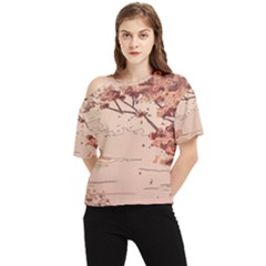 One Shoulder Cut Out T-Shirt 