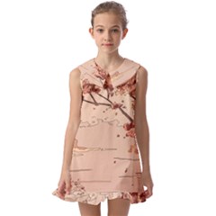 Kids  Pilgrim Collar Ruffle Hem Dress 