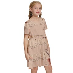 Kids  Short Sleeve Tiered Mini Dress 