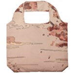 Pastel Nature , Art, Blue, Cute, Nature, Pink Foldable Grocery Recycle Bag