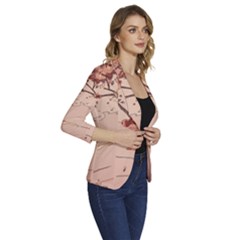 Women s One-Button 3/4 Sleeve Short Jacket 