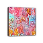 Marbling art Mini Canvas 4  x 4  (Stretched)