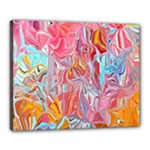 Marbling art Canvas 20  x 16  (Stretched)