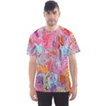 Marbling art Men s Sport Mesh T-Shirt