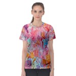 Marbling art Women s Sport Mesh T-Shirt