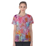 Marbling art Women s Cotton T-Shirt