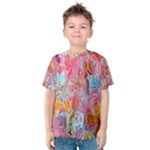 Marbling art Kids  Cotton T-Shirt