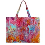 Marbling art Zipper Mini Tote Bag