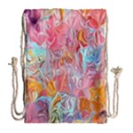 Marbling art Drawstring Bag (Large)