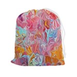 Marbling art Drawstring Pouch (2XL)