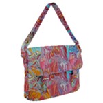 Marbling art Buckle Messenger Bag