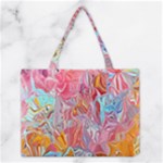 Marbling art Medium Tote Bag