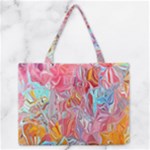 Marbling art Zipper Medium Tote Bag