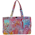 Marbling art Canvas Work Bag