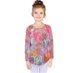 Marbling art Kids  Long Sleeve T-Shirt