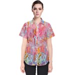 Marbling art Women s Short Sleeve Shirt