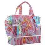 Marbling art Sports Shoulder Bag with Shoes Compartment