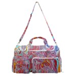 Marbling art Sports Gym Duffle Bag with Shoe Compartment