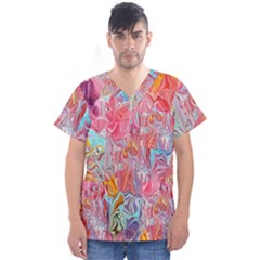 Men s V-Neck Scrub Top 