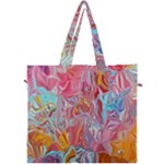 Marbling art Canvas Travel Bag