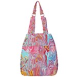 Marbling art Center Zip Backpack