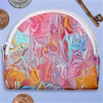 Marbling art Horseshoe Style Canvas Pouch