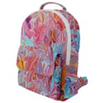 Marbling art Flap Pocket Backpack (Small)