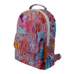 Marbling art Flap Pocket Backpack (Large)