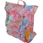 Marbling art Buckle Up Backpack