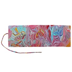 Marbling art Roll Up Canvas Pencil Holder (M) from ArtsNow.com