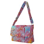 Marbling art Full Print Messenger Bag (M)