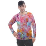 Marbling art Men s Pique Long Sleeve T-Shirt