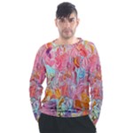 Marbling art Men s Long Sleeve Raglan T-Shirt