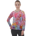 Marbling art Women s Long Sleeve Raglan T-Shirt